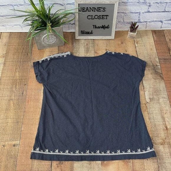 J. Jill Pure Jill Embroidered Dolman Tunic - Picture 7 of 15